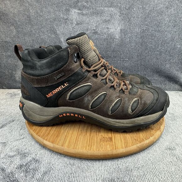 Merrell Men Reflex 2 Size 12 Boot Espresso Brown Hiking Workcore Outdoor Comfort - Picture 1 of 14